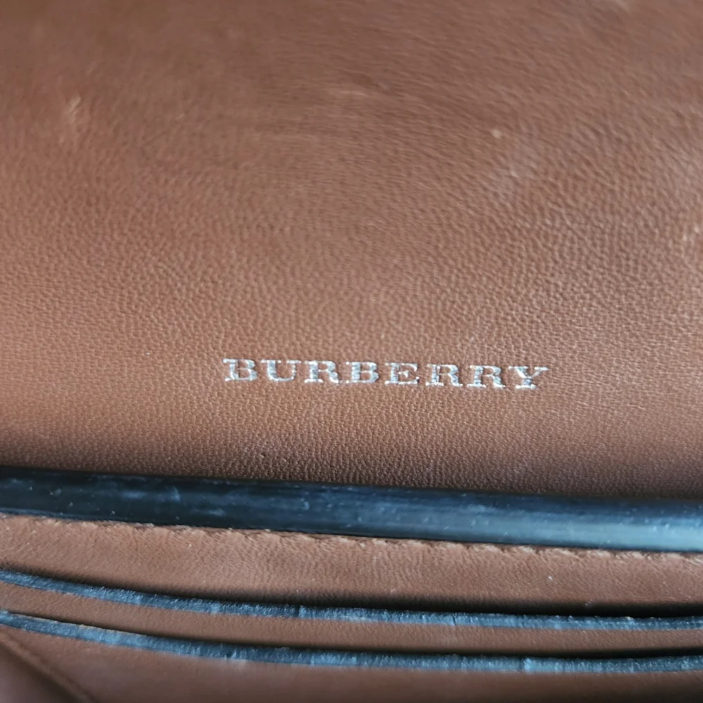 BURBERRY Goatskin Vintage Check Mini D-Ring Bag Black - Picture 13 of 16